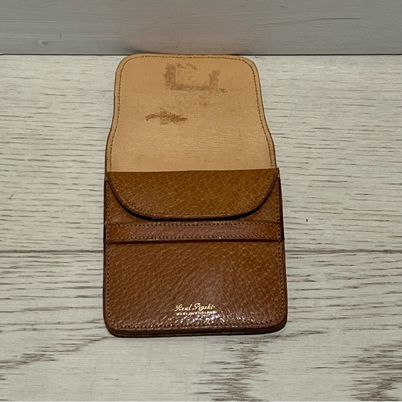 Vintage British Leather Purse (Gold Embossed Words) ππ€ - Picture 4 of 7